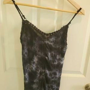 Foxy jeans black marble tank top S
